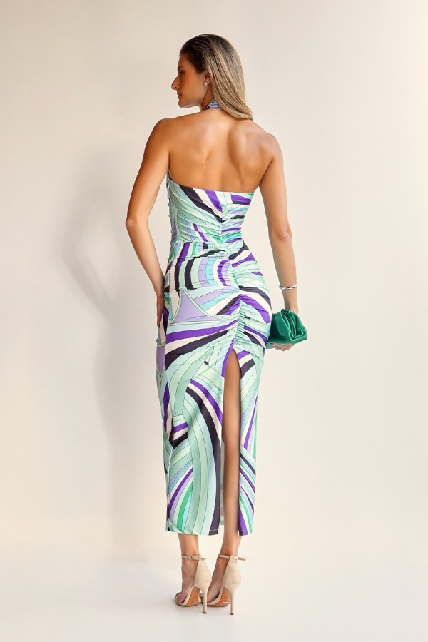 VESTIDO MIDI ESTAMPADO UNITY SEVEN
