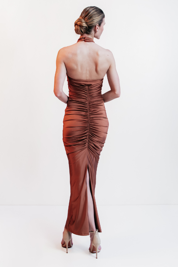 VESTIDO MIDI  BRONZE UNITY SEVEN