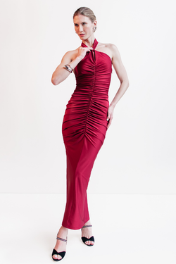 VESTIDO MIDI VERMELHO UNITY SEVEN