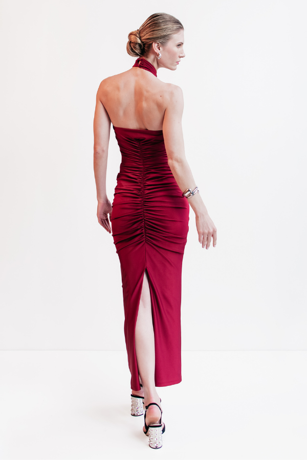 VESTIDO MIDI VERMELHO UNITY SEVEN