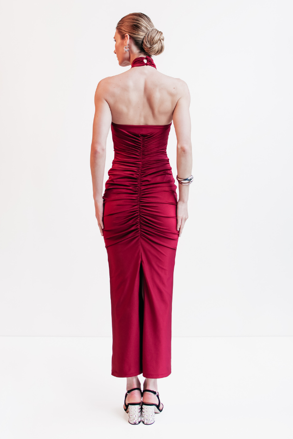 VESTIDO MIDI VERMELHO UNITY SEVEN