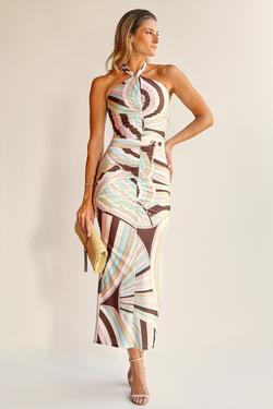 VESTIDO MIDI ESTAMPADO UNITY SEVEN