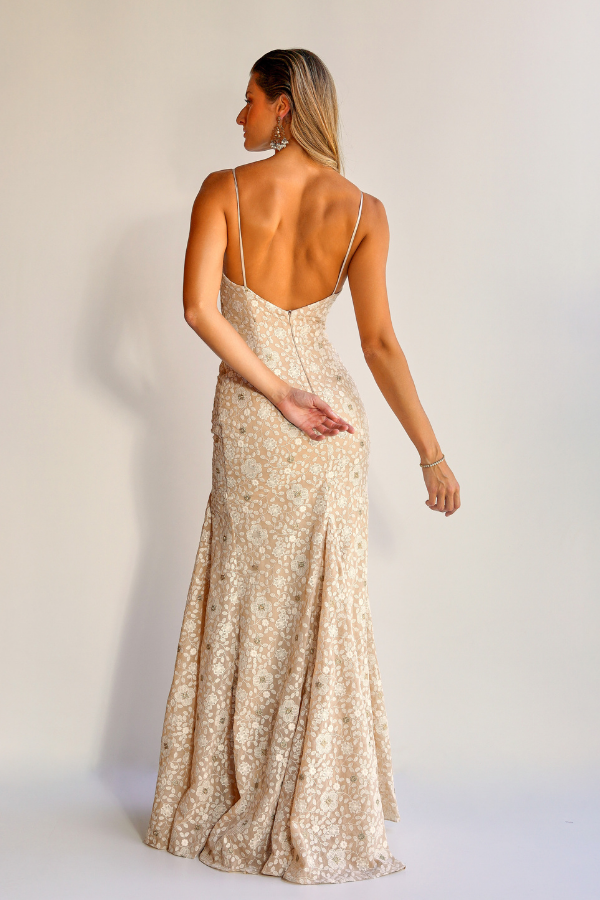 VESTIDO LONGO FLORAL UNITY SEVEN